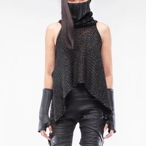 DEMOBAZA PULLOVER TOP WAXED WOOL SIZE XS (FITS S) BURNING MAN